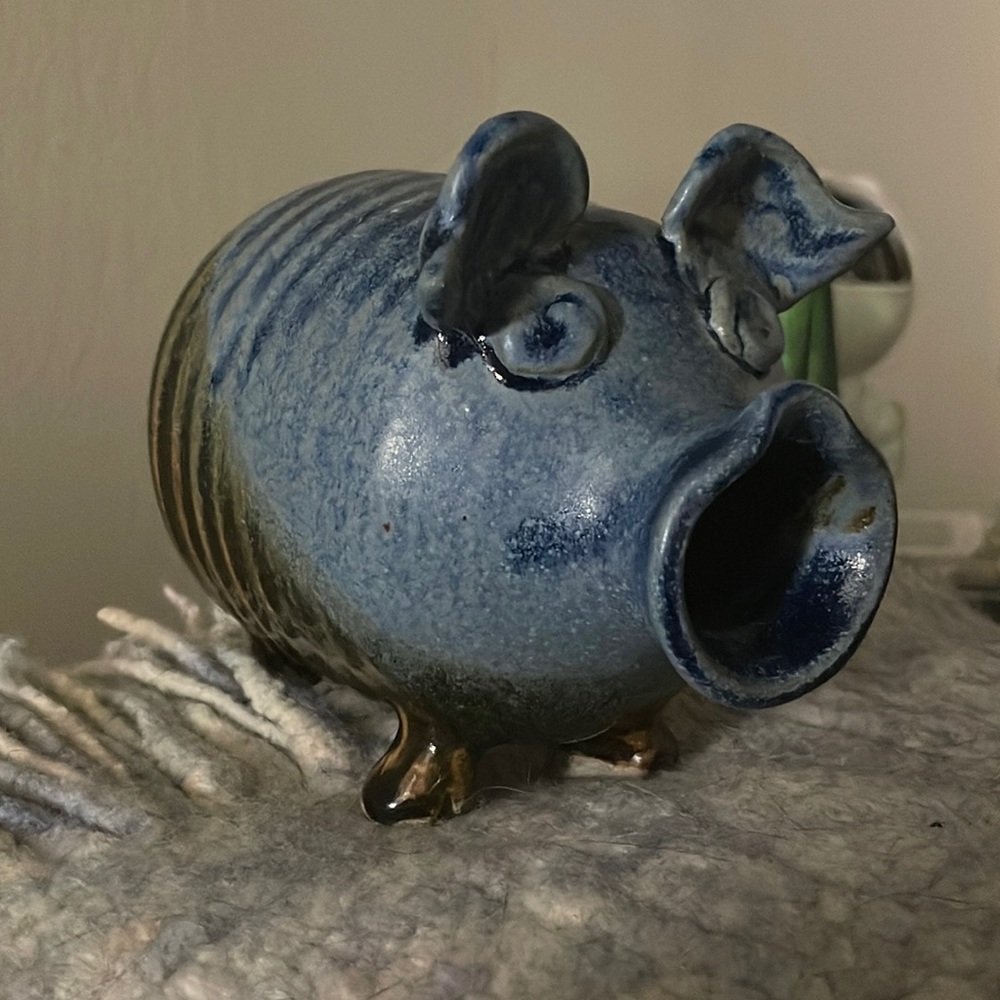 Mid century (Mexican?) piggy pottery bank